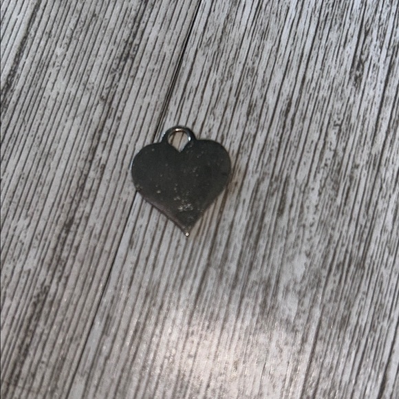 Sterling silver Heart Pendant (stamped .925) ENGRAVABLE - Picture 2 of 2